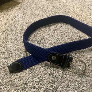Navy Braided Belt